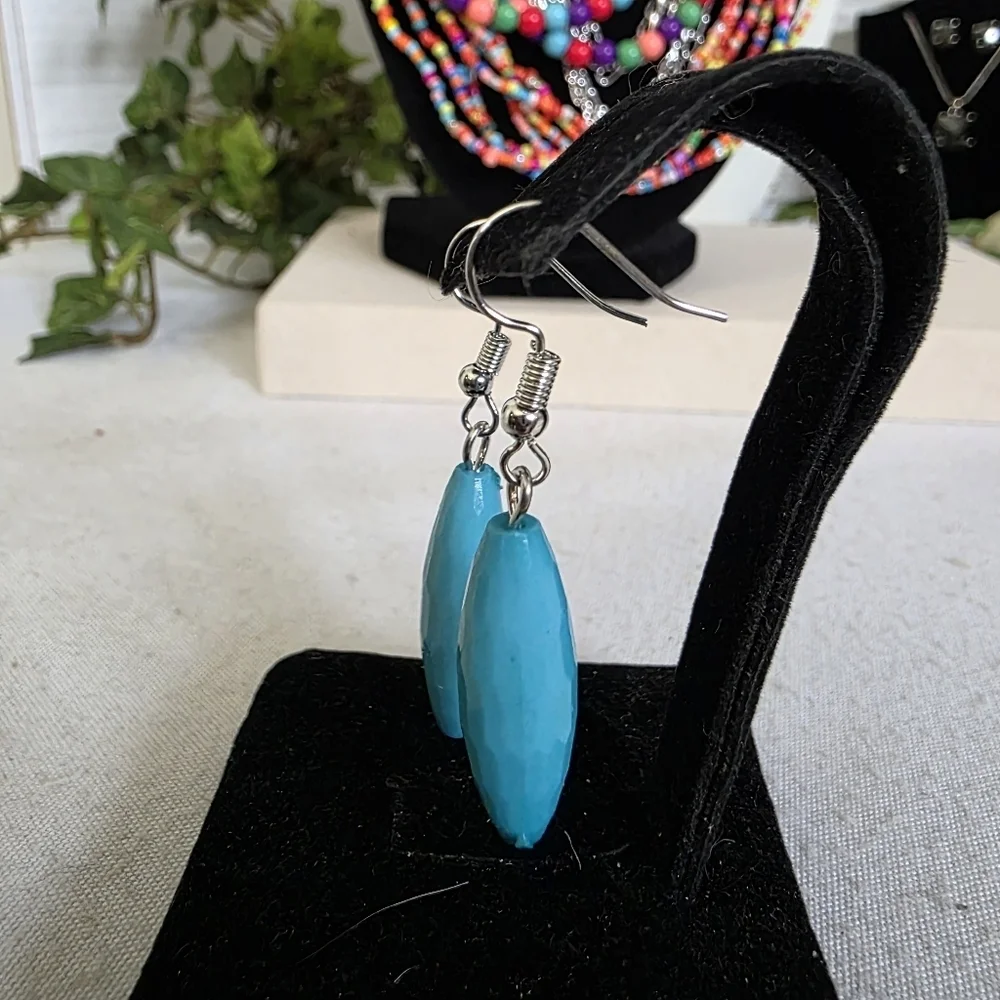 Boho Multi Strand Necklace with Matching Earrings Set